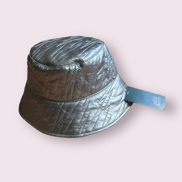 wild fable Accessories - NWT Women’s Wild Fable Silver Metallic Lightening Embroidered Bucket Hat